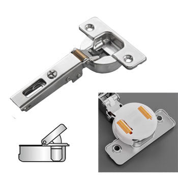 3/4 Inch Overlay Soft Close Hinge & 1mm Mounting Plate